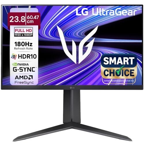 LG 24GS65F Smartchoice 60.47cm (23.8Inch) Ultragear FHD (1920x1080) (Black)