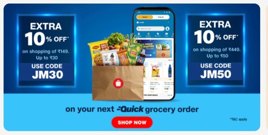 JioMart: New JM30 & JM50 Coupons Live | 10% OFF up to ₹50 | Cheese & Paneer Included