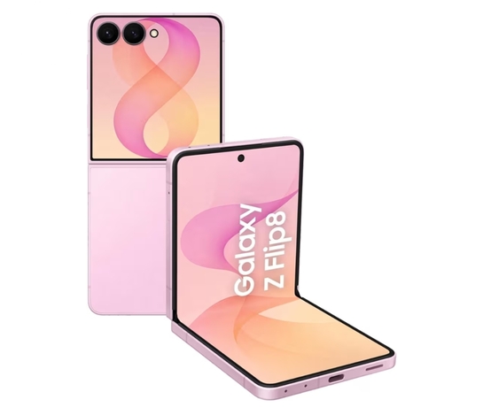 Samsung Galaxy Z Flip8 5G Smartphone with Galaxy AI (Pink, 12GB RAM, 256GB Storage), Hands Free Selfie Camera, Customizable FlexWindow, 4300mAh Battery, Now Brief, Photo Assist