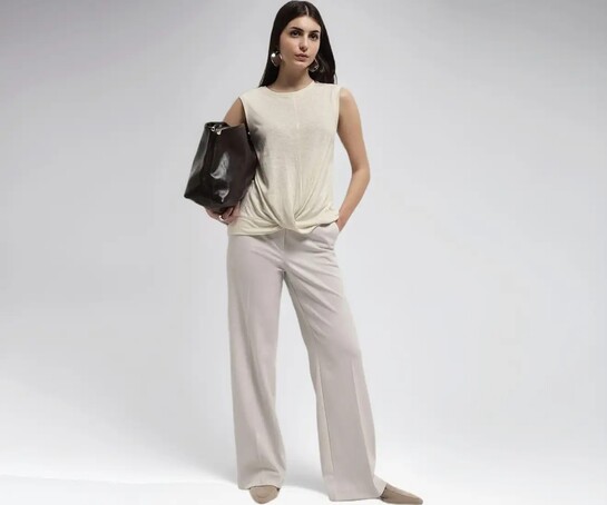 Marks & Spencer Linen Rich Draped Vest Size: XS 
