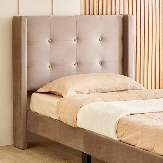 Home Centre | Helios Bravo Betty Single Bed | Engineered Wood | Brown | 1 Year Warranty