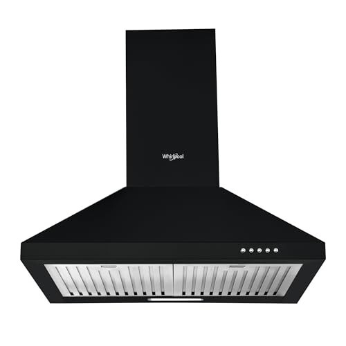 Whirlpool 60cm 1200 m3/hr Baffle Filter Kitchen Chimney | AKR BF 60 BK HOOD