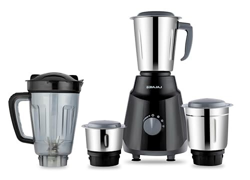 Bajaj Rex Ninja Series 4 Jar 500W Mixer Grinder | DuraCut Blades 