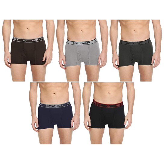 Pack Of 5 Dixcy Scott Men Cotton Trunks