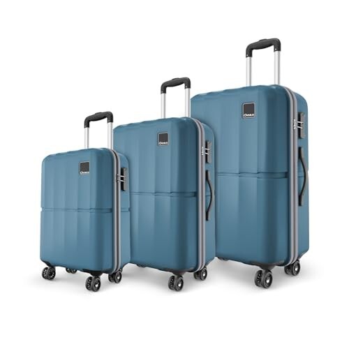 Safari Genius Theo 8 Wheels Set of 3 (Cabin + Medium + Large) Trolley Bags