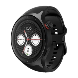 MOTOROLA Moto Watch 1.4" OLED, AOD, Dual band GPS, Powered by Polar, Android only Smartwatch (Pantone Volcanic Ash Band Strap, Free Size)