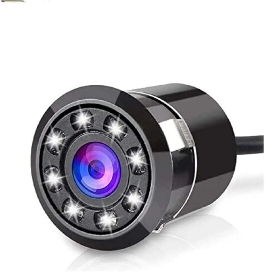 Vocado 8 Led Car Rear View Reverse Backup Parking Camera for All Cars (Metal Body) 8 LED HD Waterproof -Pack Of 1 :