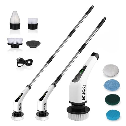 AGARO Royal Electric Spin Scrubber, Cleaning Brush Scrubber for Home