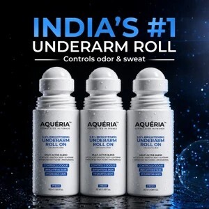 Aqueria Multi Active Underarm Roll On | 5.5% AHA BHA, Niacinamide...more