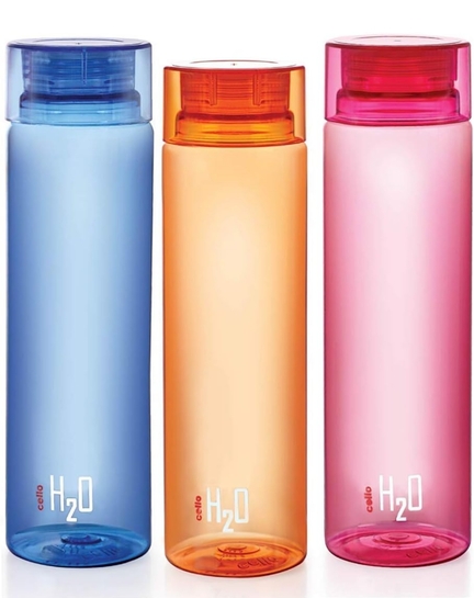CELLO H2O Water Bottles Set of 3 Pcs