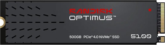  SANDISK Optimus™ 5100 NVMe™ SSD, 500GB, Upto 6600MB/s R, 5600MB/s W, 5Y Warranty,