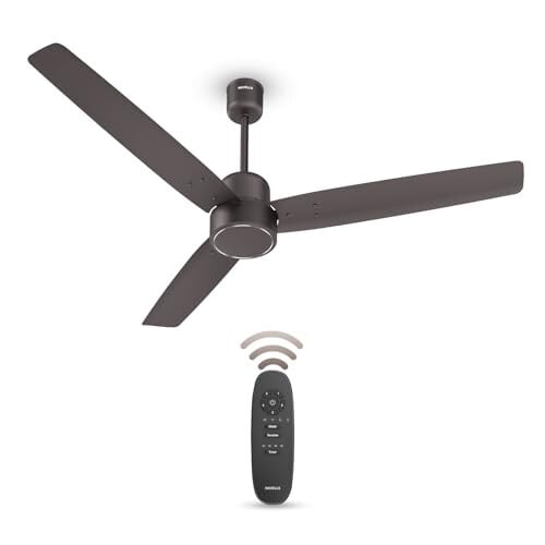 Havells FAB BLDC Ceiling Fan 1200 mm, 380 RPM, (Boost, Sleep, Breeze, Mop), Low Wattage 30 W, Low Noise, Air Flow:235 CMM,Cocoa Brown
