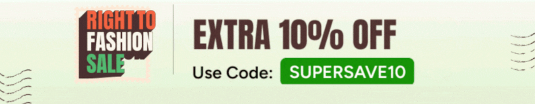Myntra Right to Fashion Sale Coupon Code [ SUPERSAVE10 ]: Get Extra 10% OFF