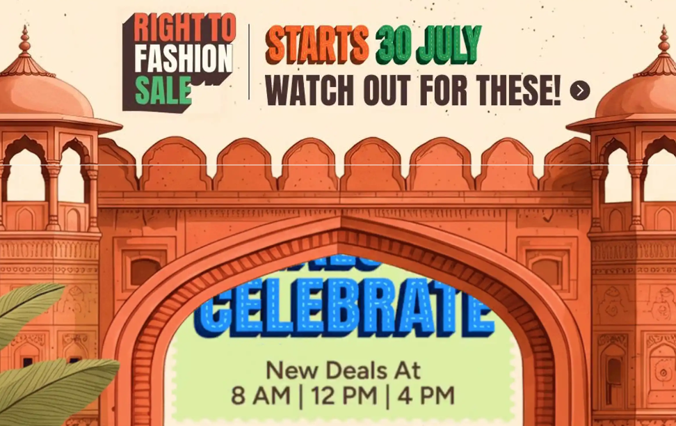 Myntra Right to Fashion Independence Day Sale Offer