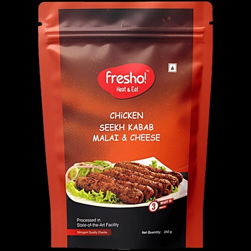 Freshol Malal N Cheese Chicken Seekh Kebab 350g @99 & More