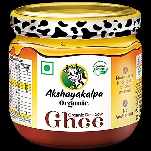 Akshayakalpa Organic Desi Cow Ghee - Rich Aroma, 300 ml Bottle ,hyperlocal