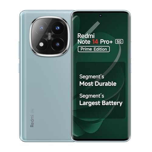 Redmi Note 14 Pro+ 5G Prime Edition (Spectre Blue, 8GB RAM, 256GB Storage) | Snapdragon 7s Gen 3 Processor | AMOLED Display | Dual Nano-SIM | 6200mAh Battery | Corning Gorilla Glass Victus 2