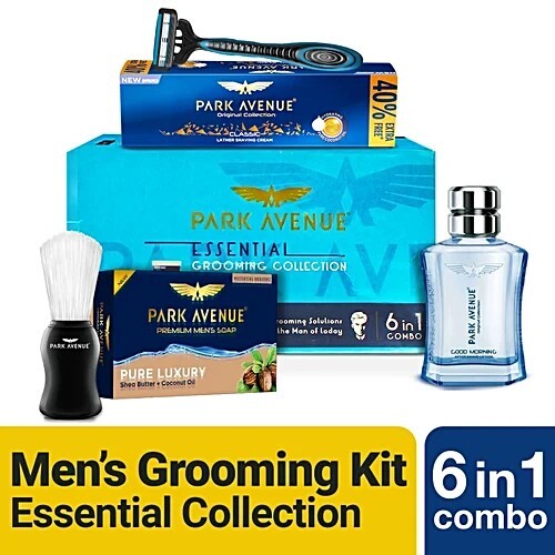 Park Avenue Essential Grooming Kit For Men With Free Travel Pouch, 7 pcs & more location specific