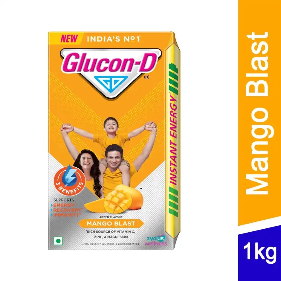 Zepto : Glucon-D Mango Blast 1kg (Location Specific)