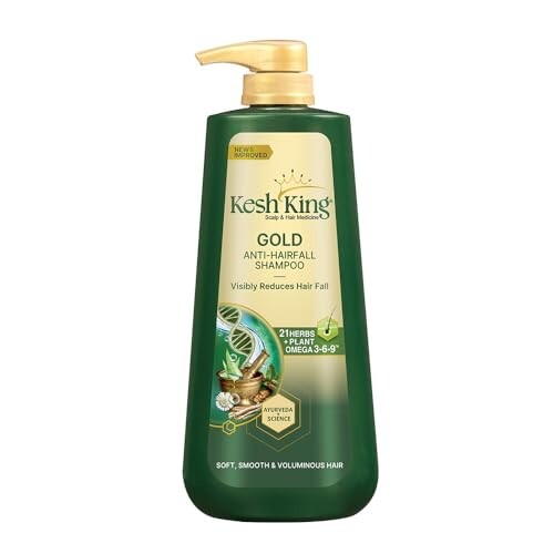 Kesh King Gold Anti Hairfall Shampoo, Reduces Hair Fall, Makes Hair Strong, 600 ml