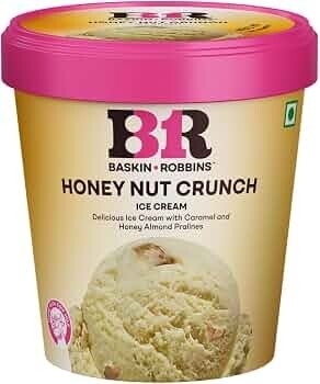 Baskin Robbins Ice Cream Tub Honey Nut Crunch, 450 ml Amazon now