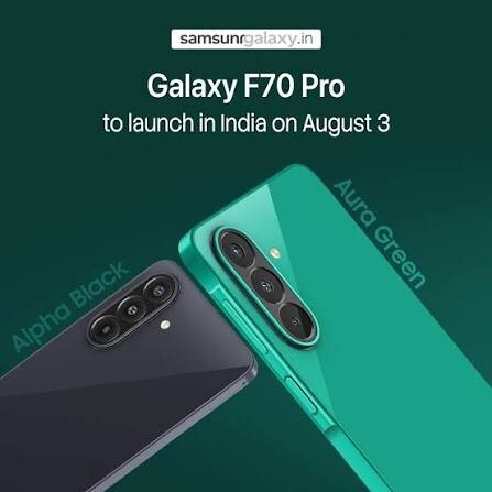 Samsung Galaxy F70 Pro 5G - Launch On 3rd Aug