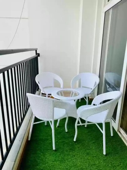 UrbanEscape Pre-Assembled Balcony Table Set