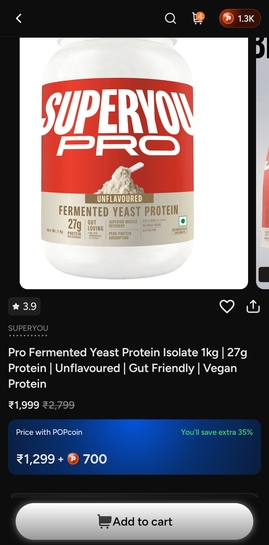 Superyou Pro Fermented Yeast Protein Isolate 1kg