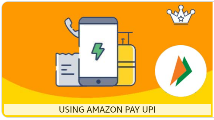 Amazon - Recharge/Bill: 100% back up to ₹15., Min order: ₹10