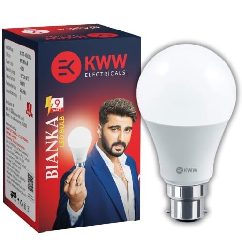 KWW 9W LED Bulb B22 White Pack of 10 - MOQ -3 