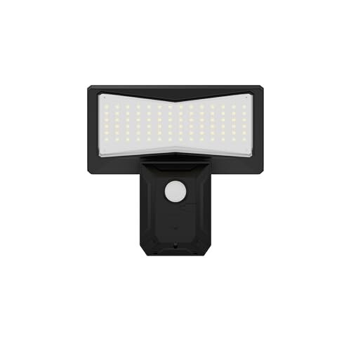 Dylect® Eco Solar Wall Light Outdoor Home, Solar Home Décor Light for Garden, Terrace, Patio, Upto 10Hr Runtime with Wireless Remote | IP64 Waterproof (Cool White)