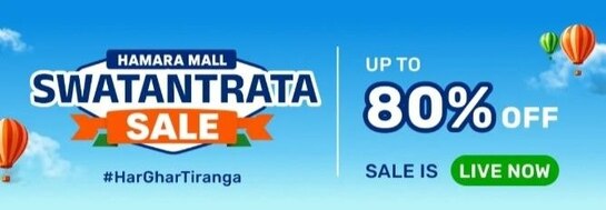 Hamaramall: Swatantrata Sale is live - Upto 80% Off 