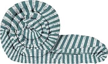 MollisHomes Single Bed Comforter 180 GSM Reversible Microfiber | Blanket Single Size - Green & White
