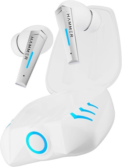 HAMMER Arcade True Wirelss Gaming Earbuds with RGB Lights, 50ms Low Latency