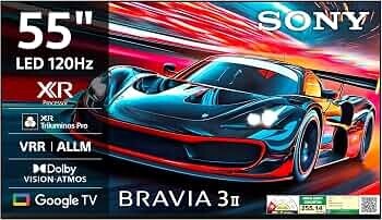 Sony 139 cm (55 inches) BRAVIA 3II Ultra HD Smart LED Google TV K-55XR30M2 
