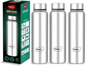 Pigeon Inox Plus 900 ml Steel Bottle (Pack of 3, Silver)