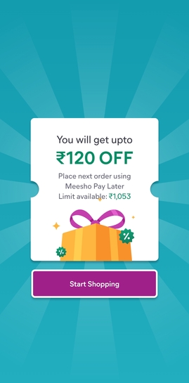 Meesho Ongoing Discount Offer( Pay later without PAN) Only App