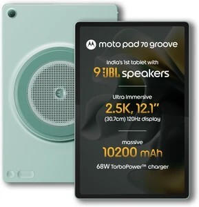 MOTOROLA pad 70 Groove 8 GB RAM 256 GB ROM 12.1 inch with Wi-Fi  Sale 7 Aug