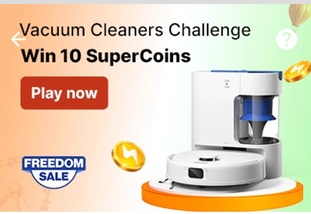 Vacuum Cleaners Challenge win 10 supercoins 
