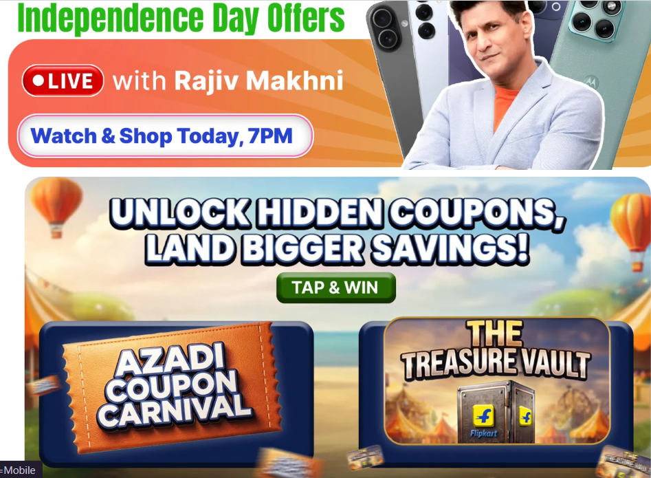 Flipkart Independence Day Sale Today Updates [ 6th August ]