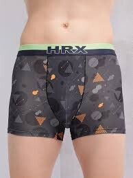 HRX by Hrithik Roshan Pack Of 2 Printed Antimicrobial Trunks (ONLY ON FIRST PURCHASE)