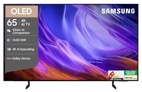 Samsung 65 inches OLED 4K Samsung Vision AI Smart TV QA65S85HAELXL
