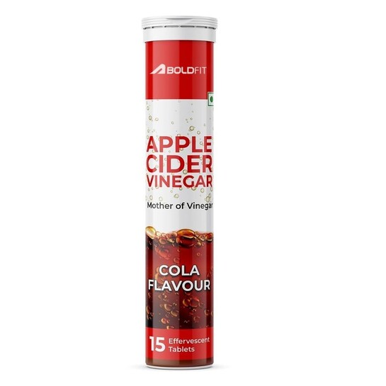Boldfit Apple Cider Vinegar Tablets With Mother Acv Effervescent Tablets For Immunity (Pack Of 1) 15 Tablets 