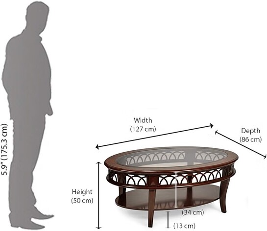 Home by Nilkamal Pisces Center Table (Brown)
