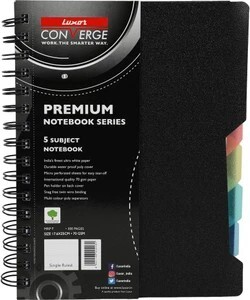 LUXOR Single Ruled B5-300 B5 Notebook Single Ruled 300 Pages (Bla...more