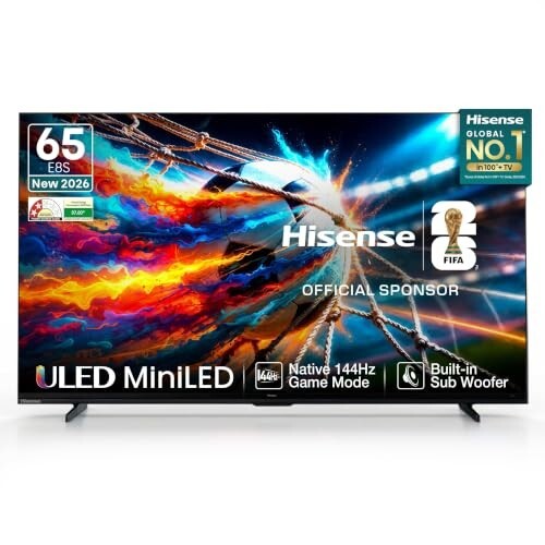 Hisense 164 cm (65 inches) E8S Series ULED MiniLED Smart TV 65E8S (Black)