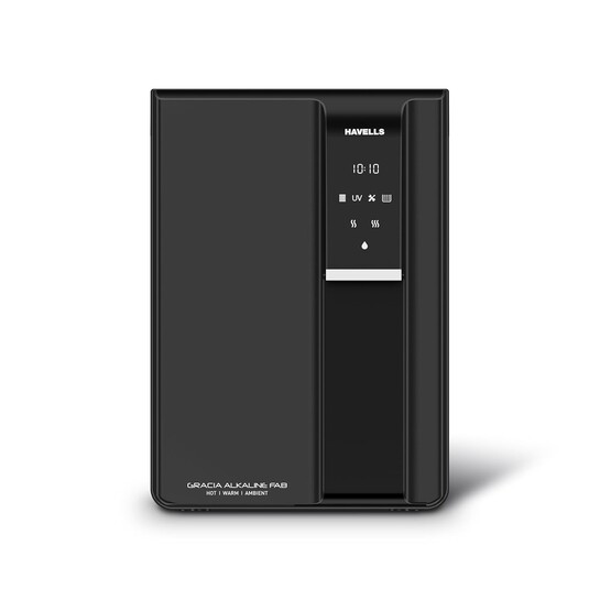 Havells Gracia FAB Alkaline Water Purifier (Black), RO+UV+Alkaline