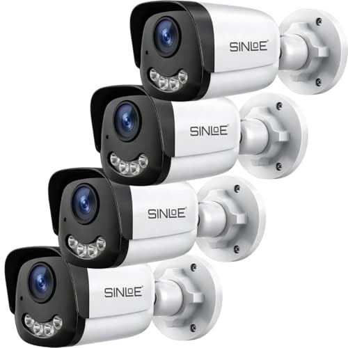 SINLOE Wired 2 MP Color Night Vision Day/Night 24 Hour Full Color Vision 1080P Full HD , 4 Unit