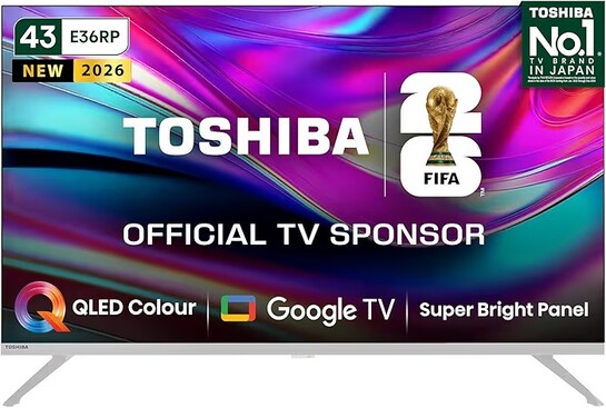 Toshiba 108 cm (43 inches) E36RP Series Full HD Smart QLED Google TV 43E36RP