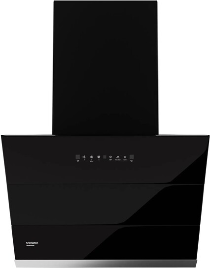 Crompton CHD-SSI60FLE-MBL 1290 CMH 59.7 cm Auto Clean Chimney (Wall Mounted, Black)